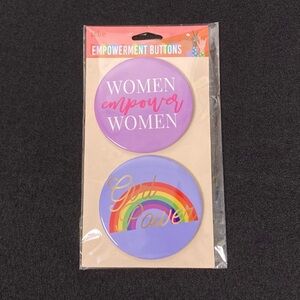 Icup Empowerment Buttons Rainbow Girl Power And Women Empower Women Pins